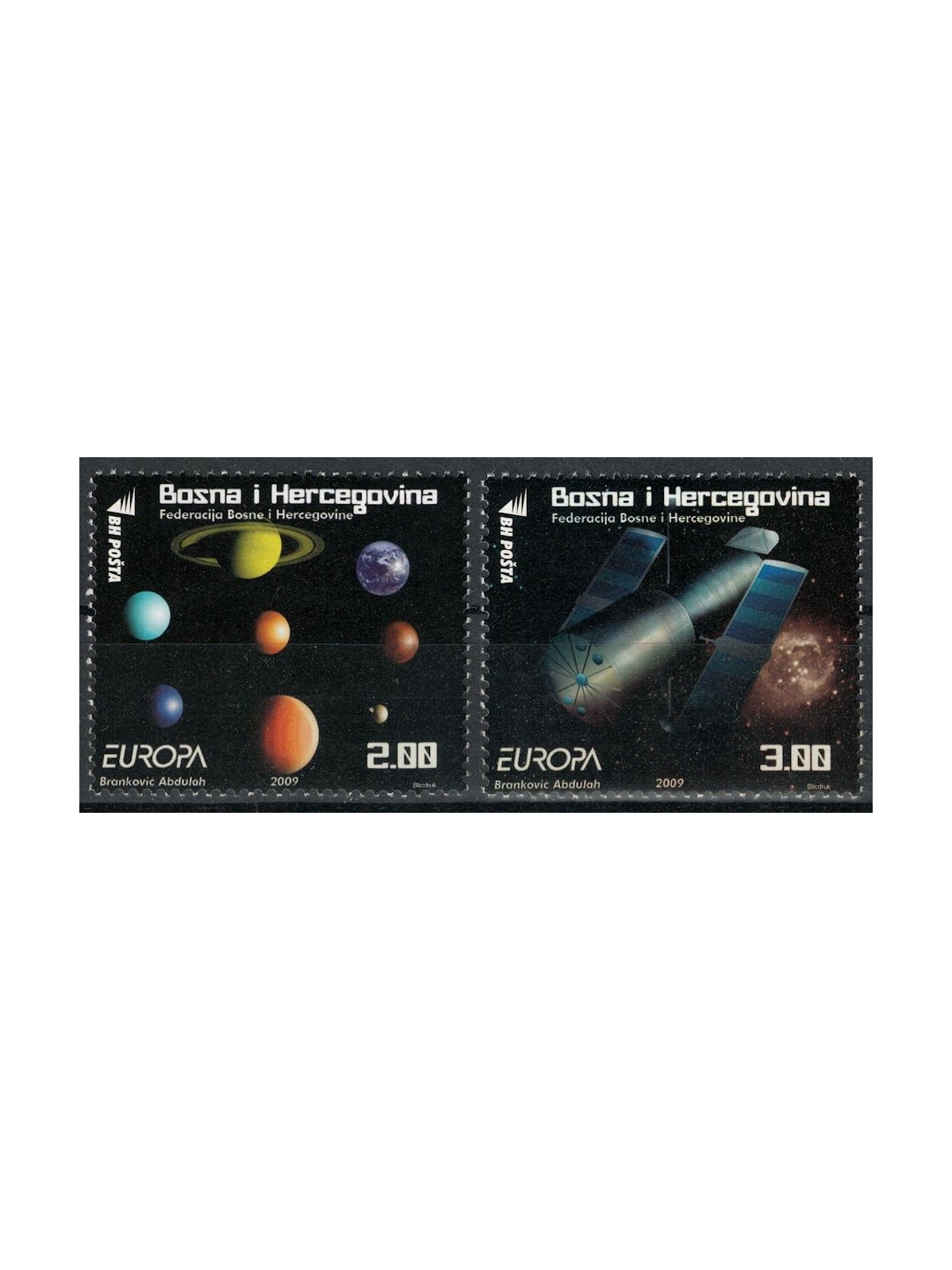 BOSNIA AND HERZEGOVINA 2009 Europe 2v MNH**