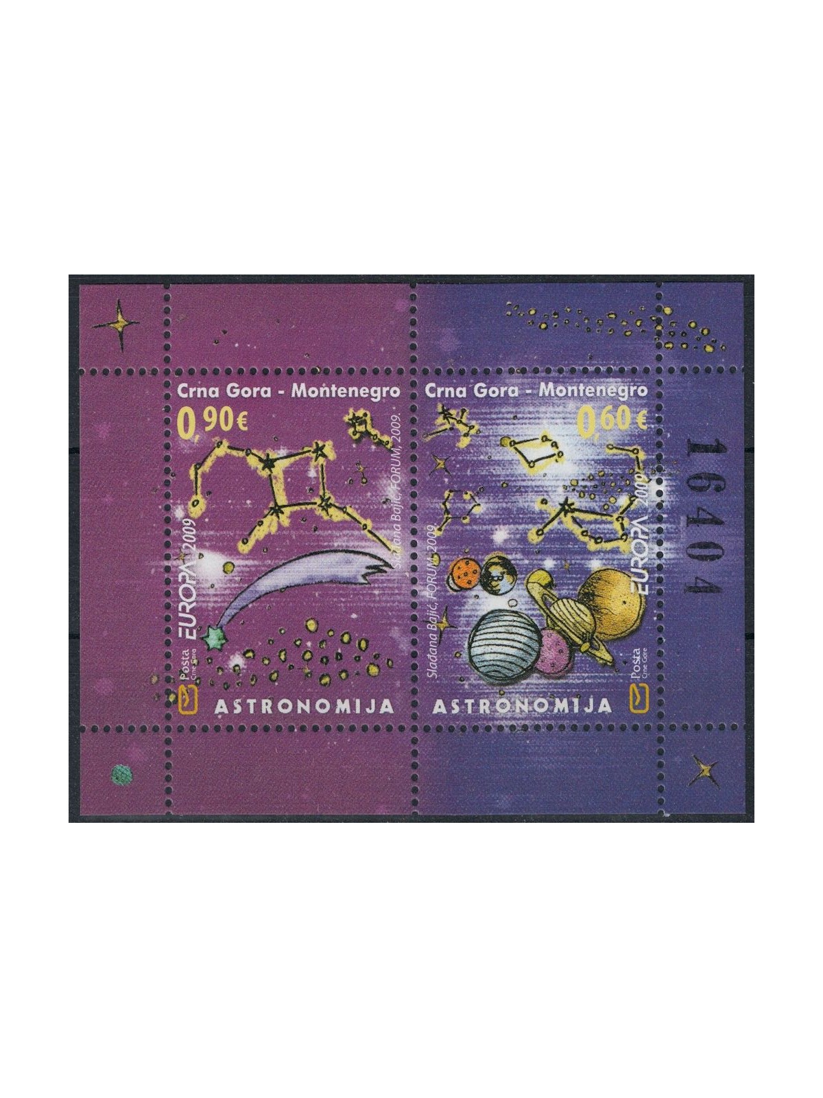 MONTENEGRO 2009 Europa BF MNH**