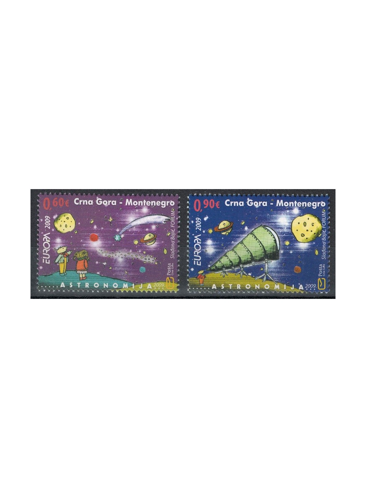 MONTENEGRO 2009 Europe 2v MNH**