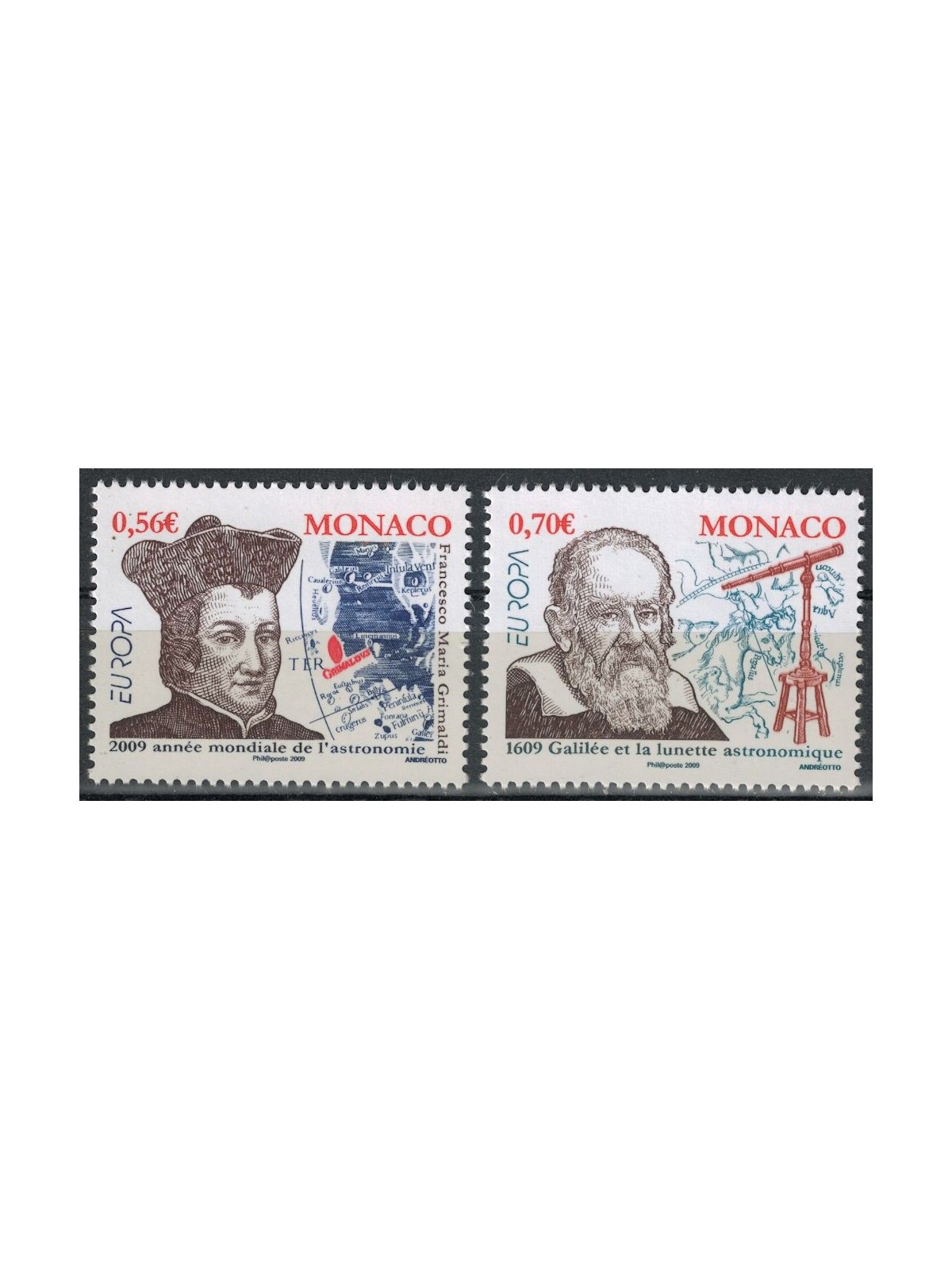 MONACO 2009 Europe 2v MNH**