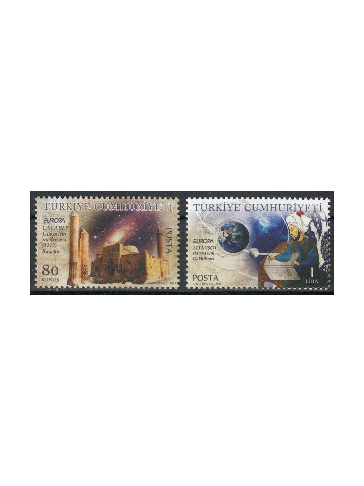 Türkiye 2009 Europe 2v MNH**