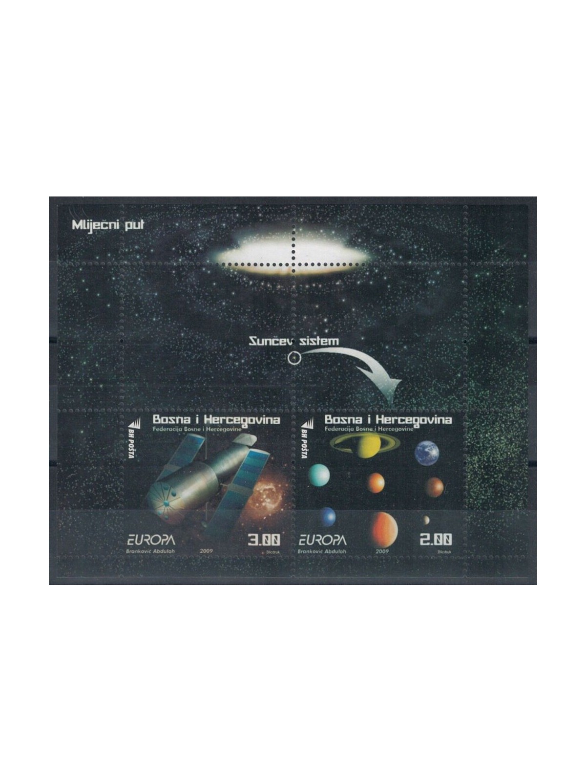 BOSNIA ERZEGOVINA 2009 Europa BF MNH**