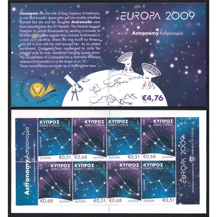 CYPRUS 2009 Europe booklet MNH**
