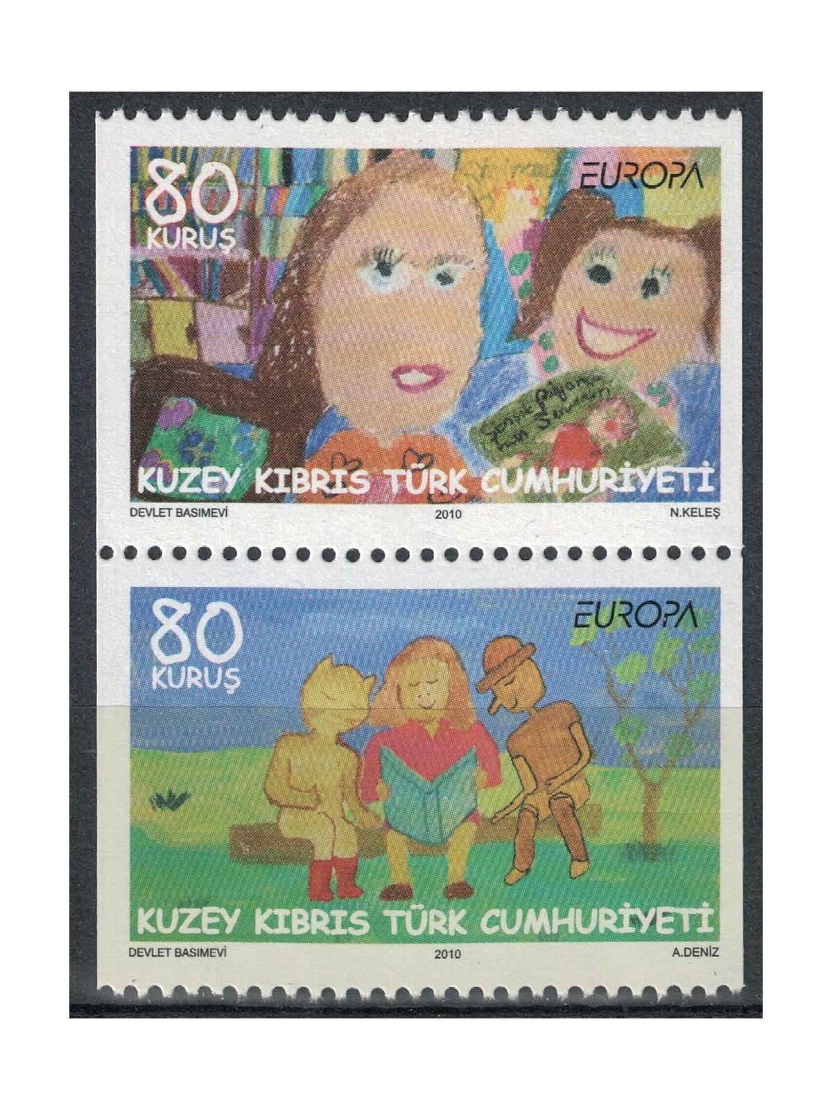 NORTHERN CYPRUS 2010 Europe (from booklet) 2v MNH**