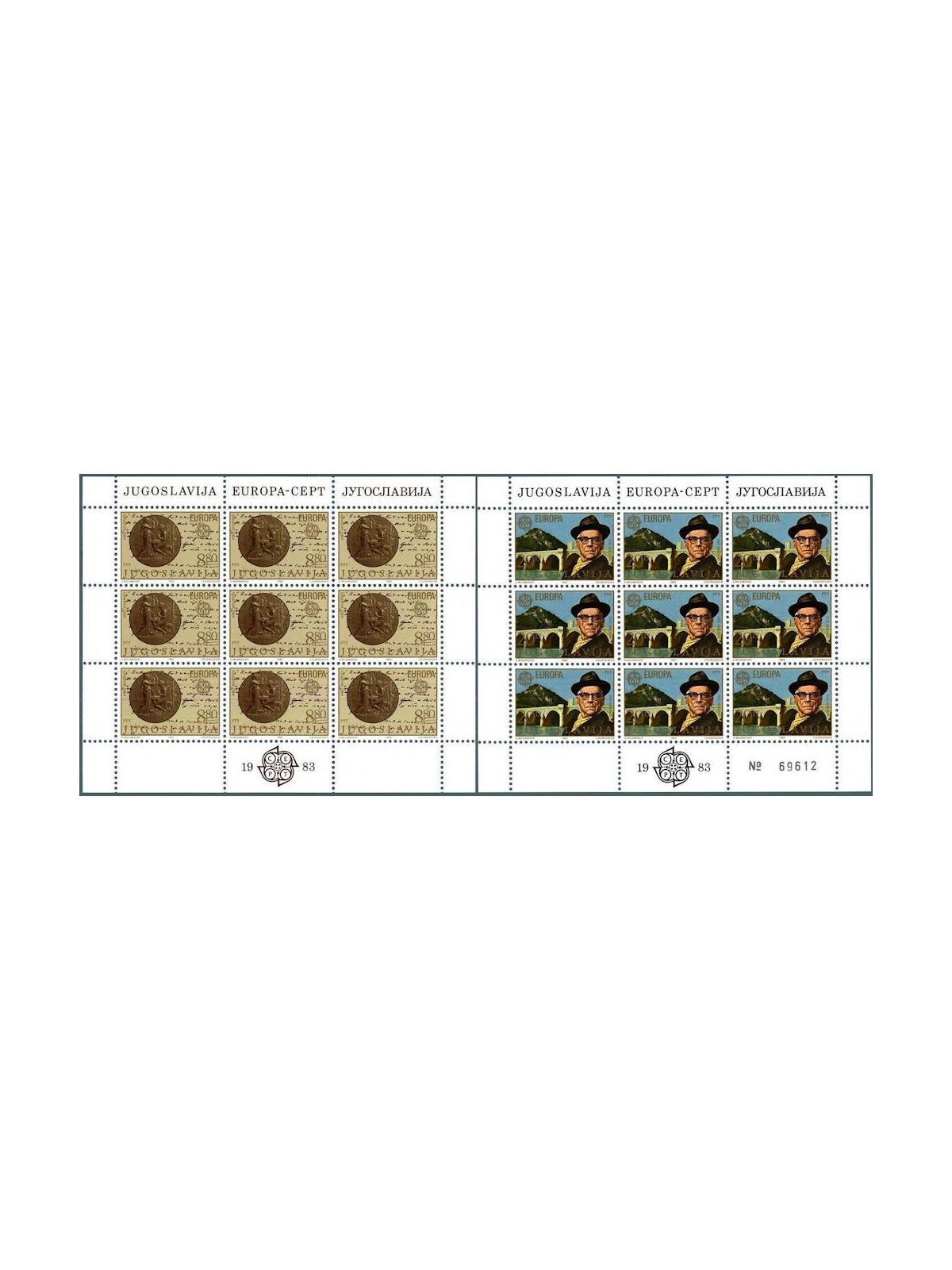 JUGOSLAVIA 1983 Europa 2 MF MNH**