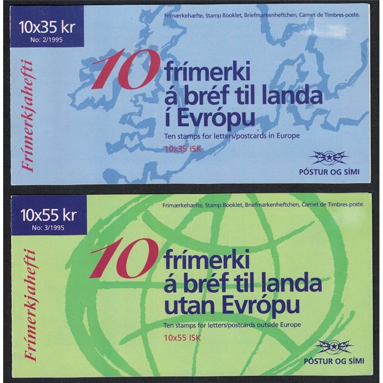 ISLANDA 1995 Europa 2 LB MNH**
