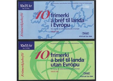 ICELAND 1995 Europe 2 booklet MNH**