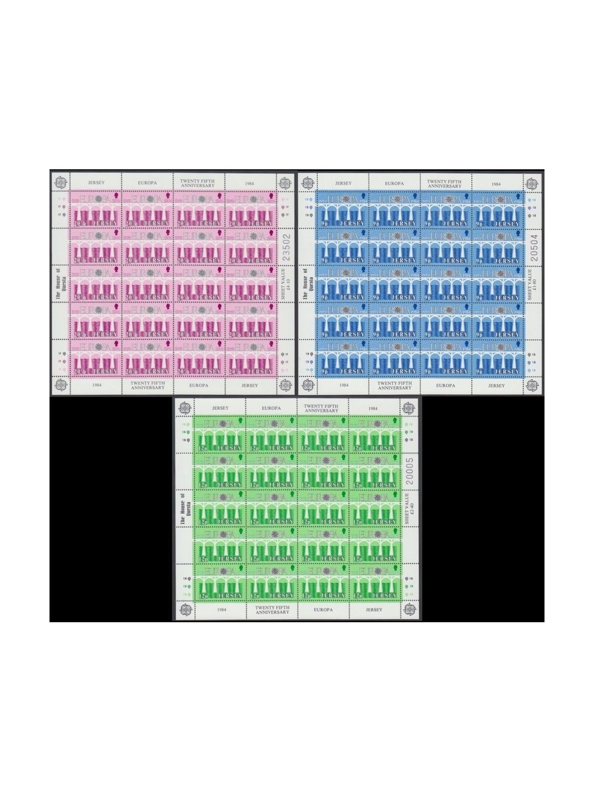 JERSEY 1984 Europe 3 m/s MNH**