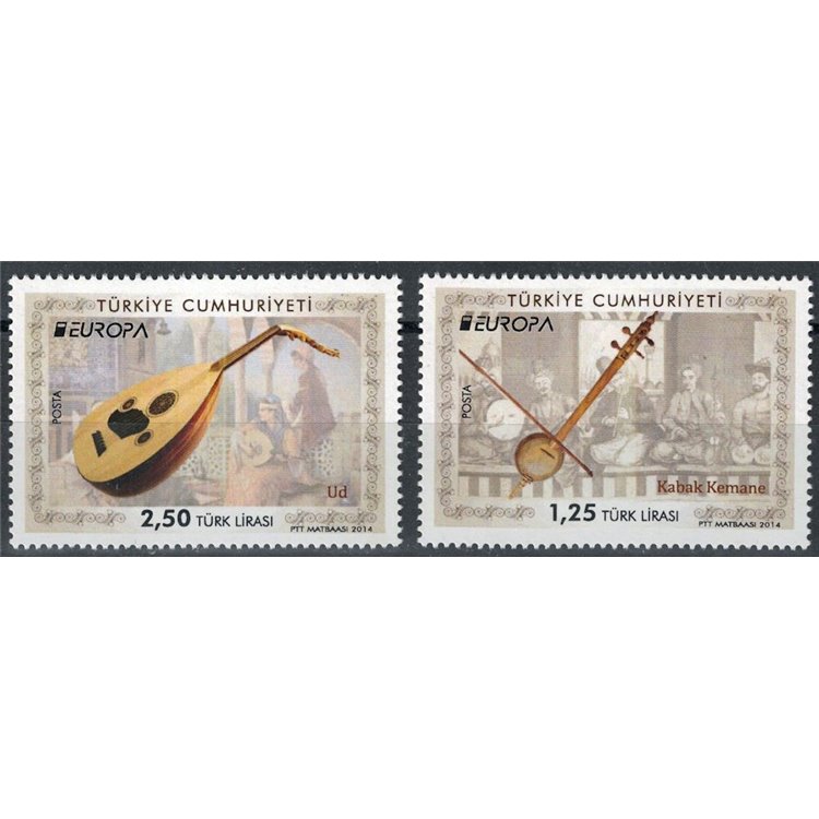 Türkiye 2014 Europe 2v MNH**