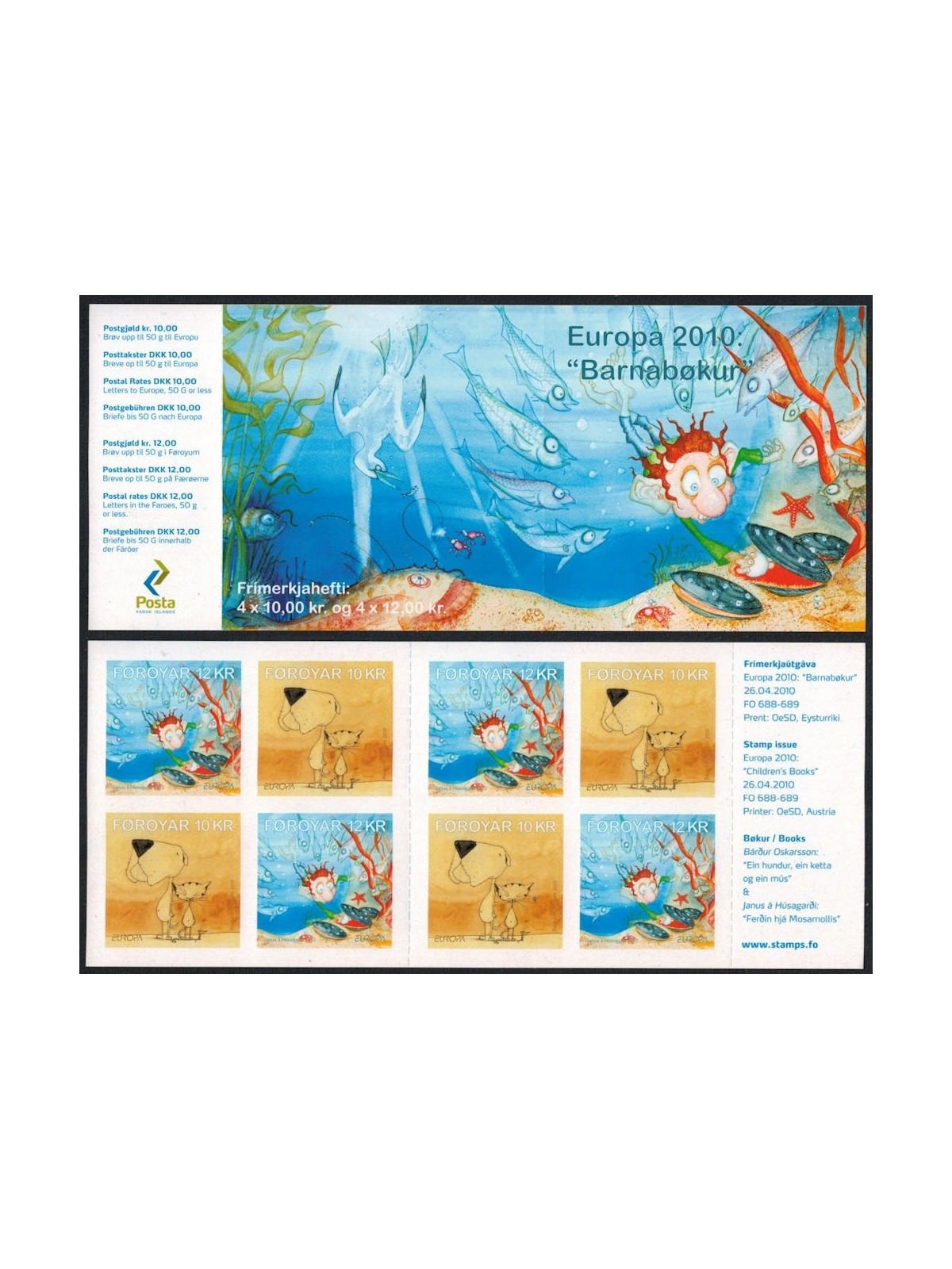FAROE ISLANDS 2010 Europe booklet MNH**