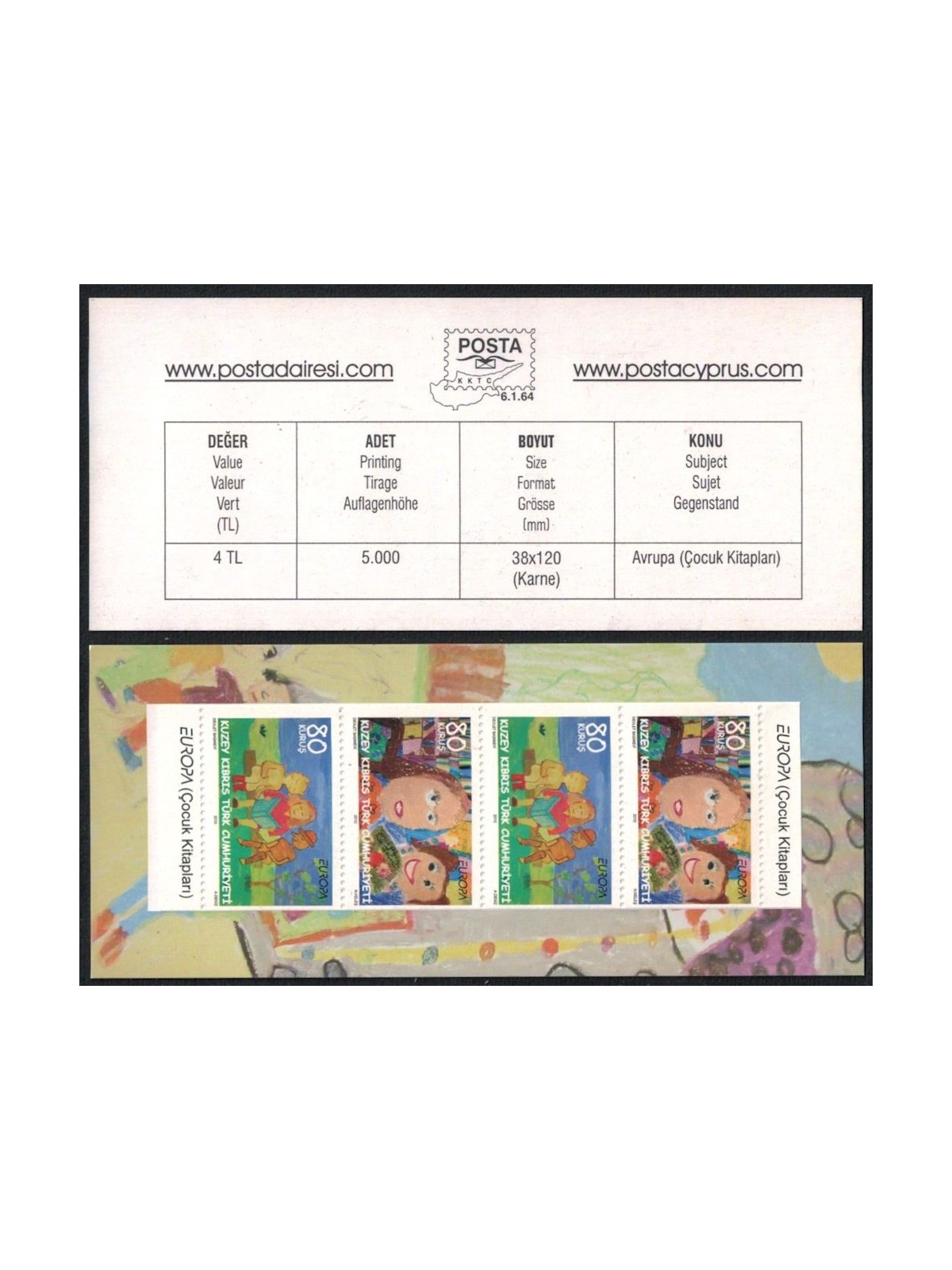 CIPRO DEL NORD 2010 Europa LB MNH**