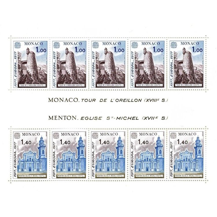 MONACO 1977 Europa BF MNH**