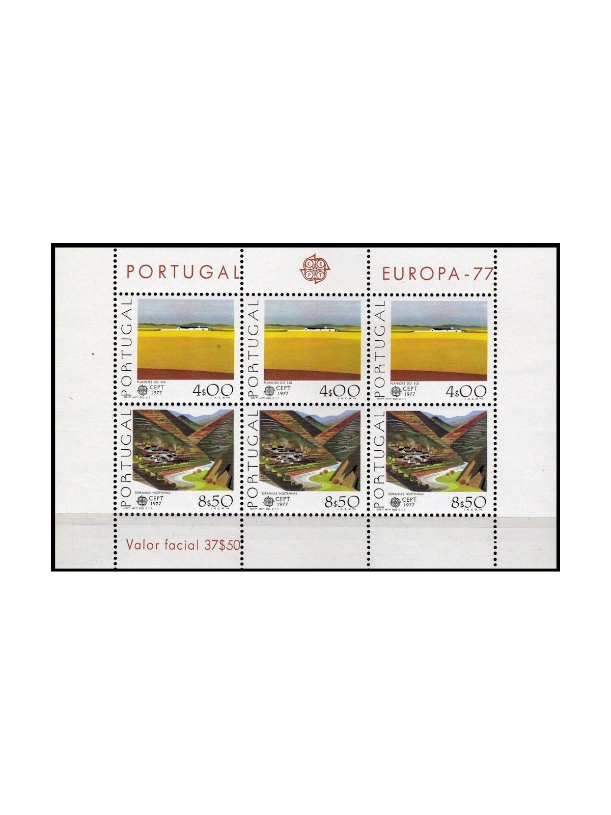 PORTUGAL 1977 Europe s/s MNH**