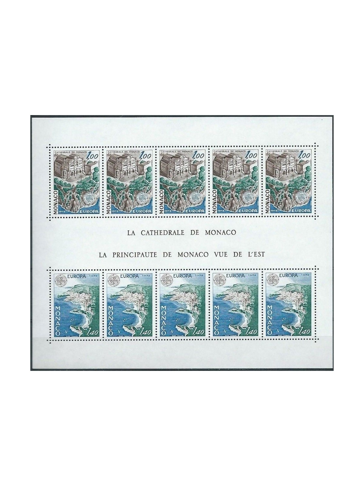 MONACO 1978 Europa BF MNH**