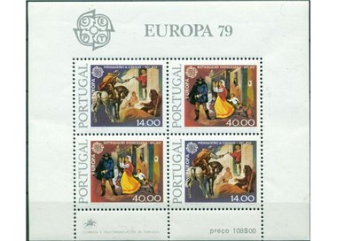 PORTOGALLO 1979 Europa BF MNH**