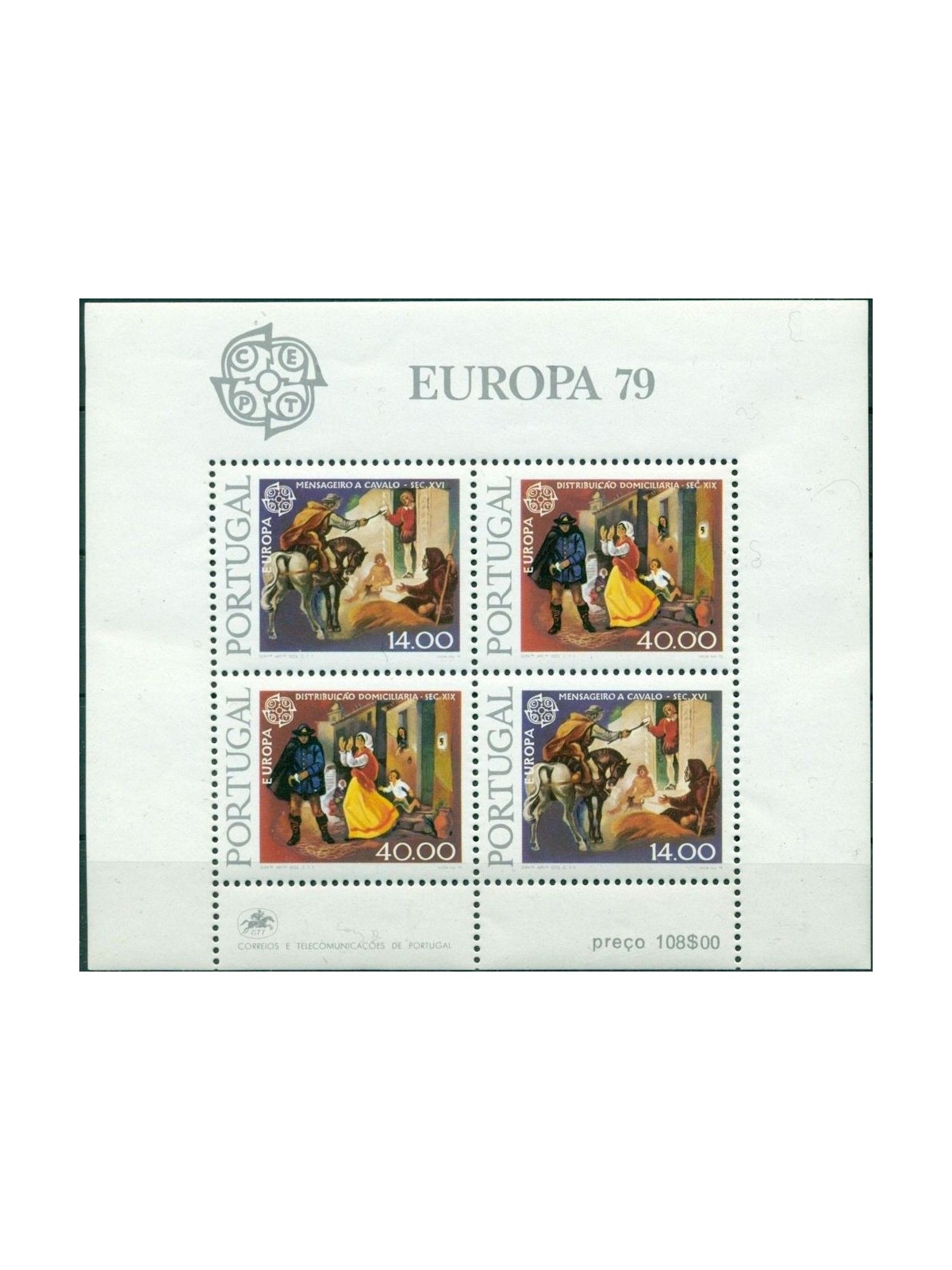 PORTOGALLO 1979 Europa BF MNH**