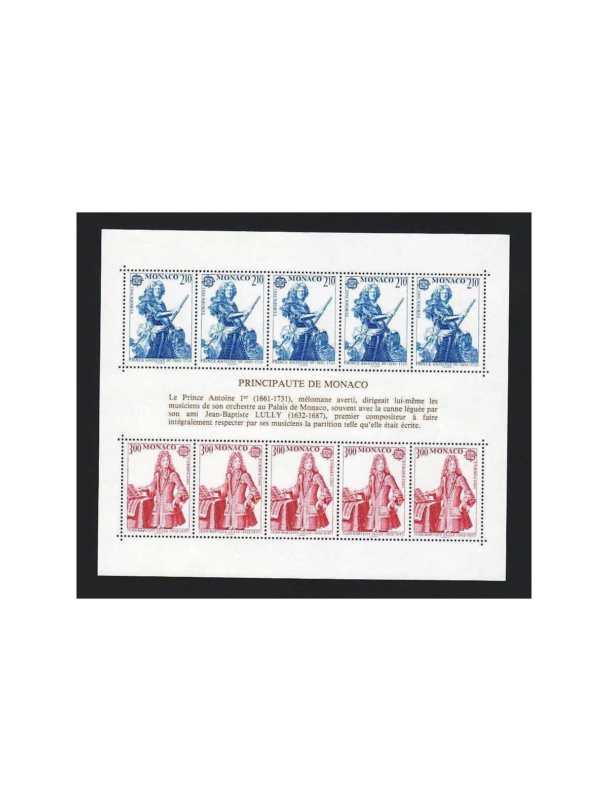 MONACO 1985 Europe s/s MNH**