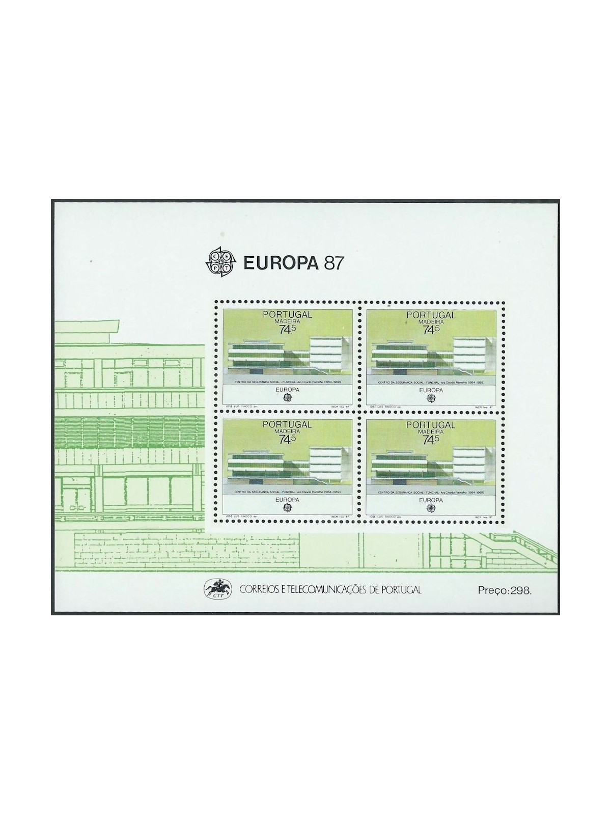 MADERA 1987 Europa BF MNH**