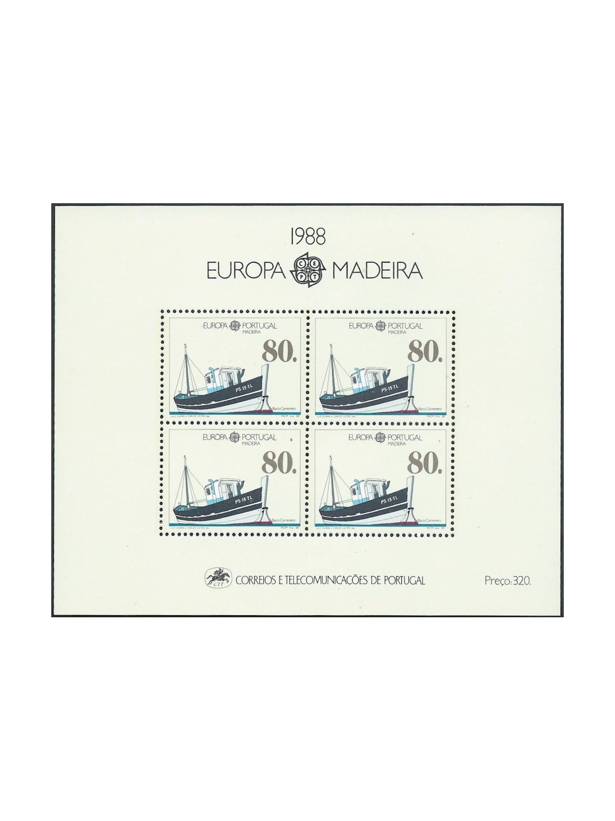 MADEIRA 1988 Europe s/s MNH**
