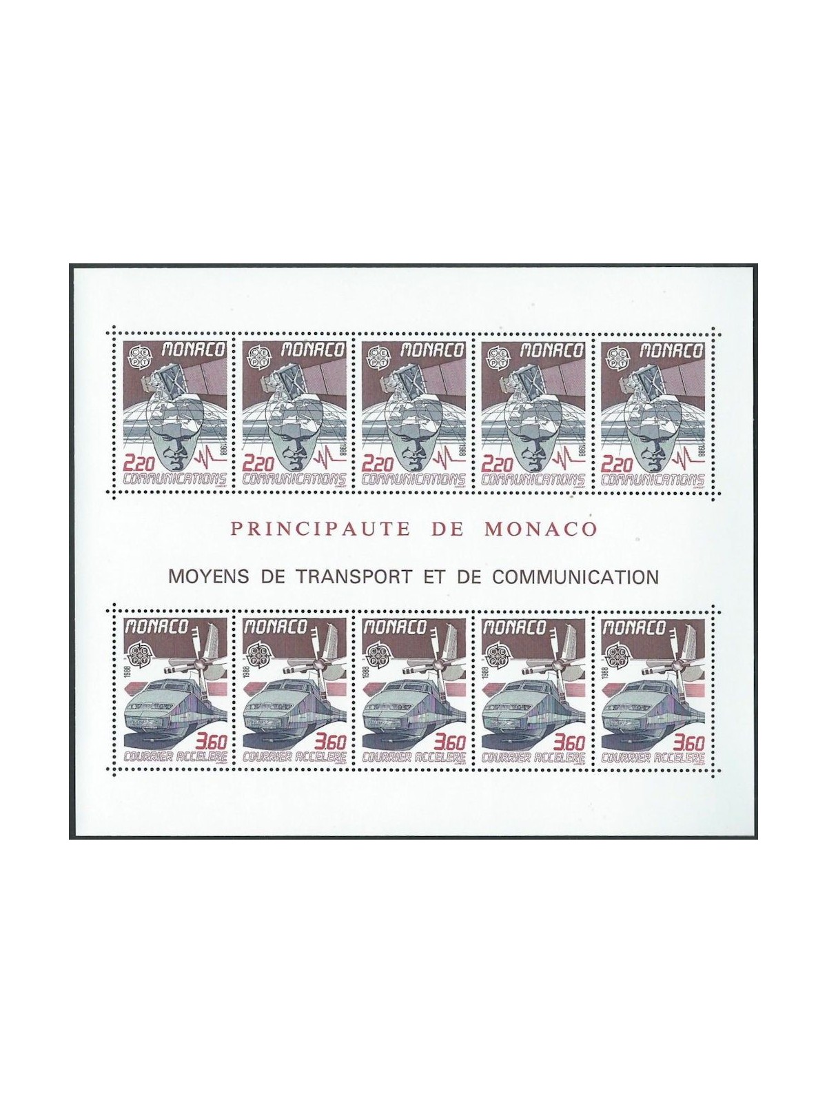 MONACO 1988 Europe s/s MNH**