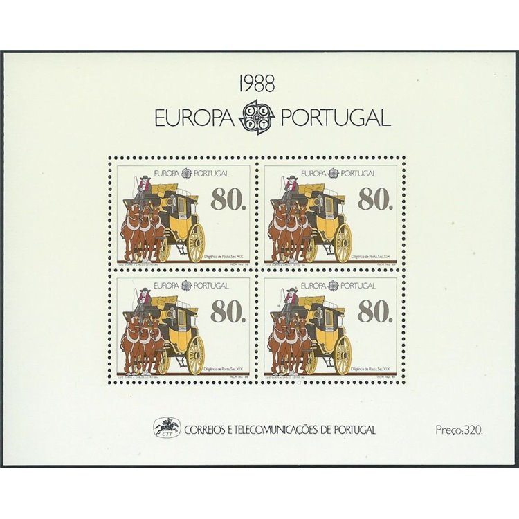 PORTOGALLO 1988 Europa BF MNH**