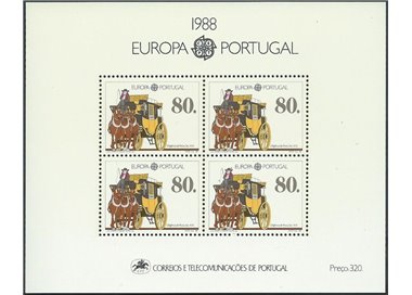 PORTUGAL 1988 Europe s/s MNH**