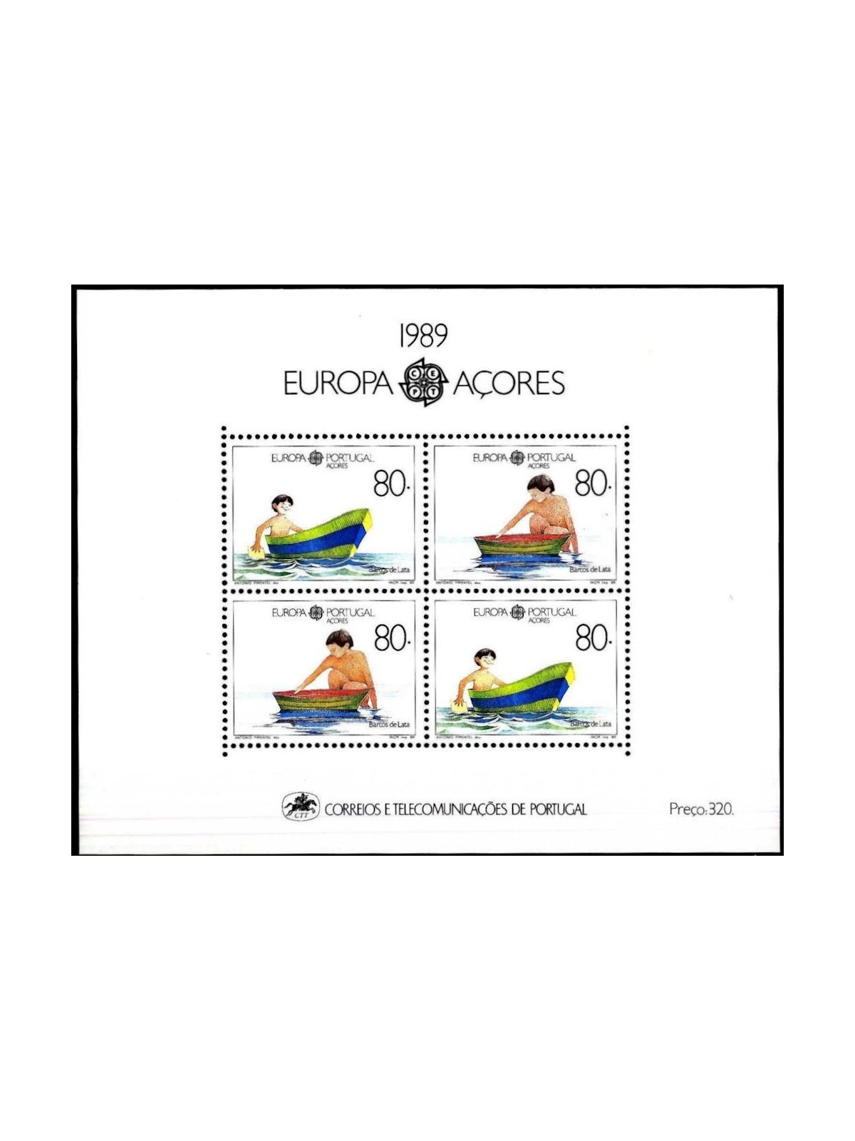 AZZORRE 1989 Europa BF MNH**