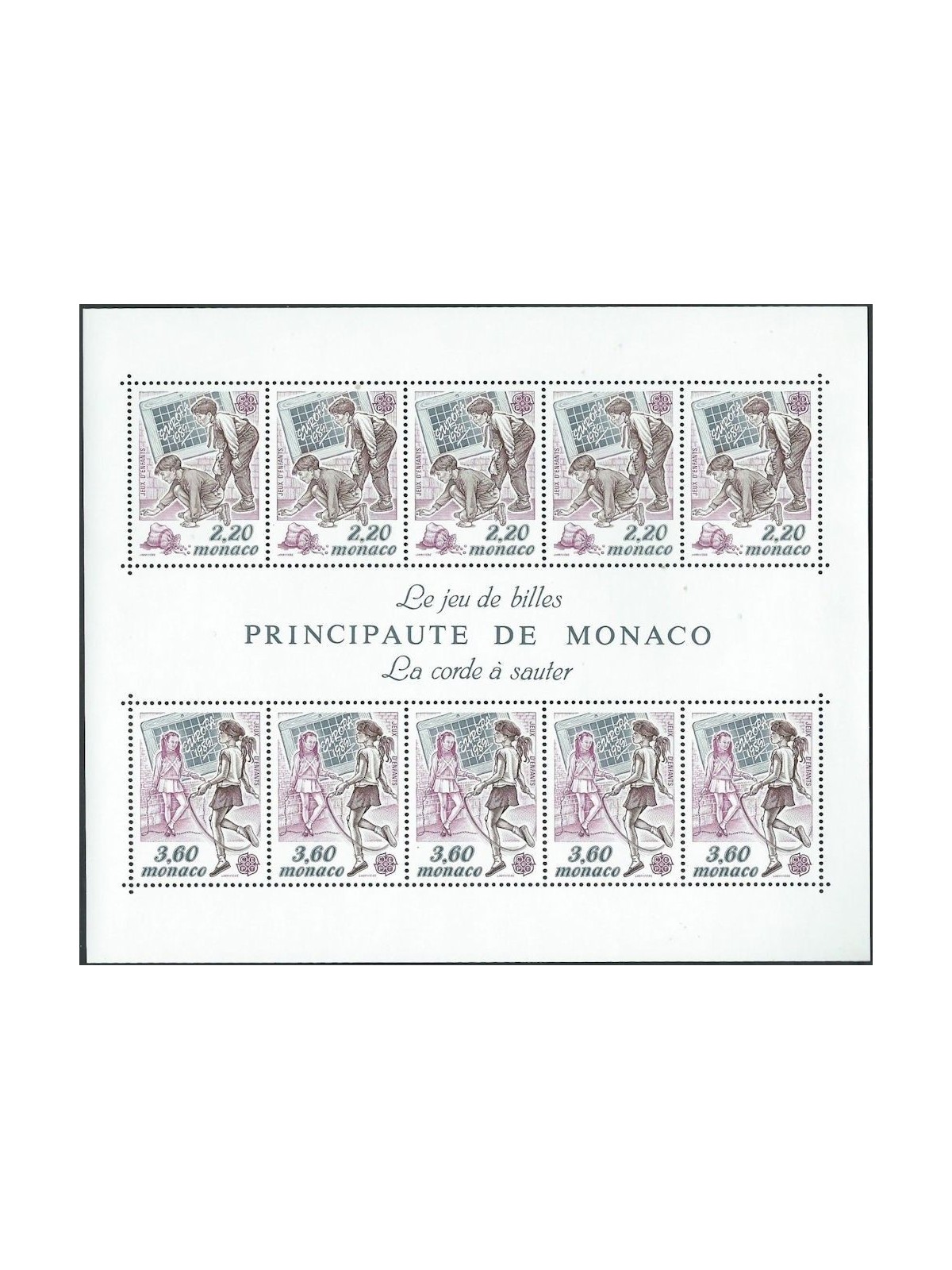 MONACO 1989 Europa BF MNH**
