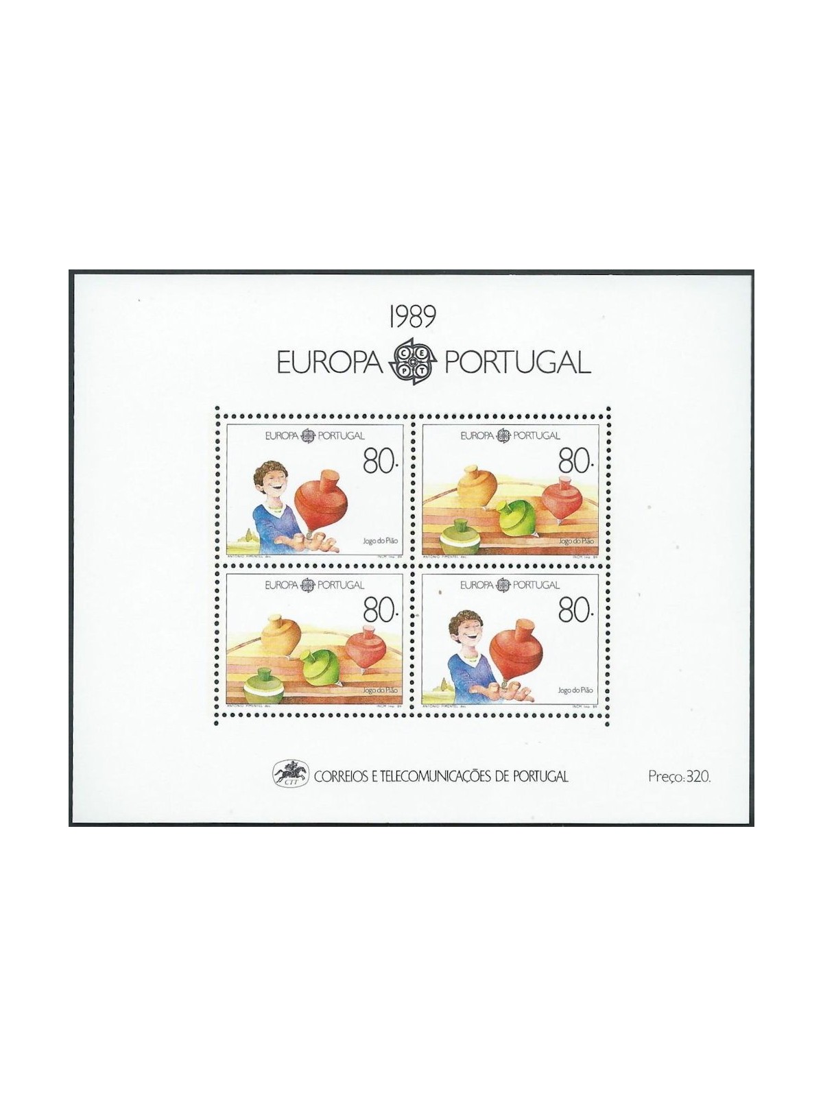 PORTUGAL 1989 Europe s/s MNH**