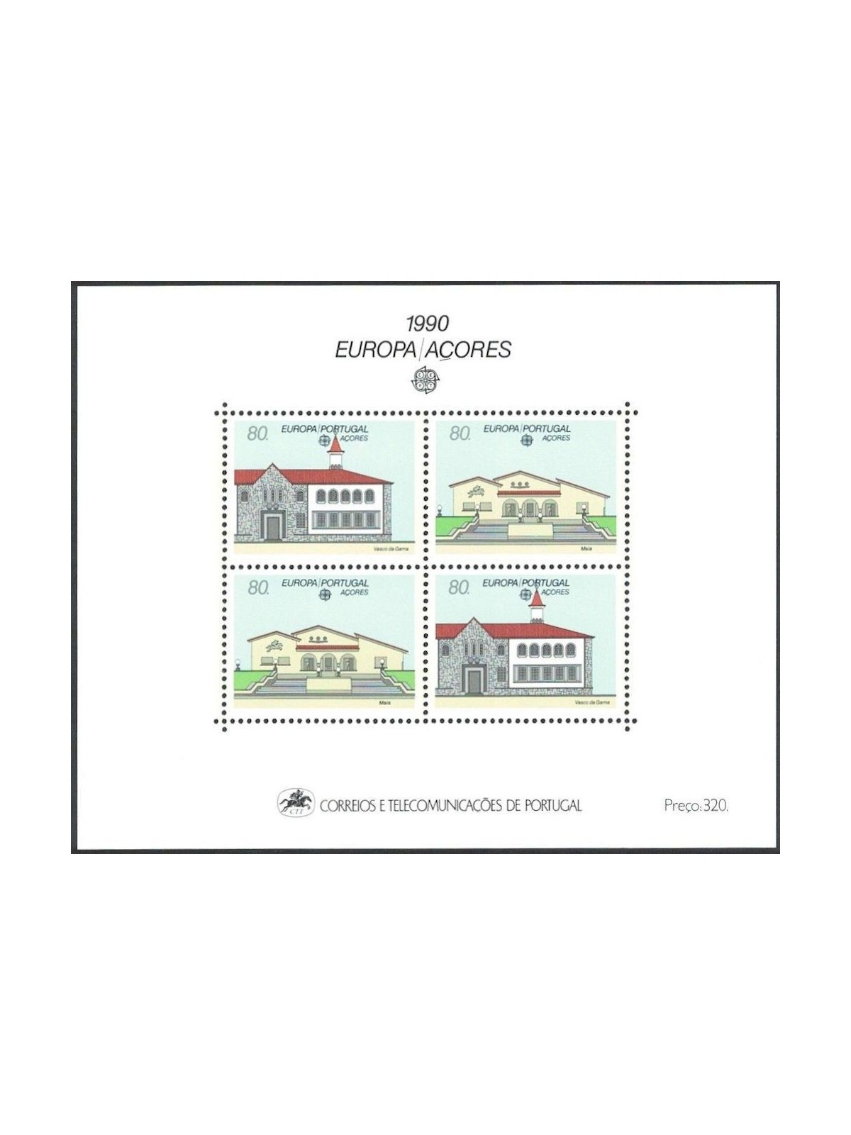 AZORES 1990 Europe s/s MNH**