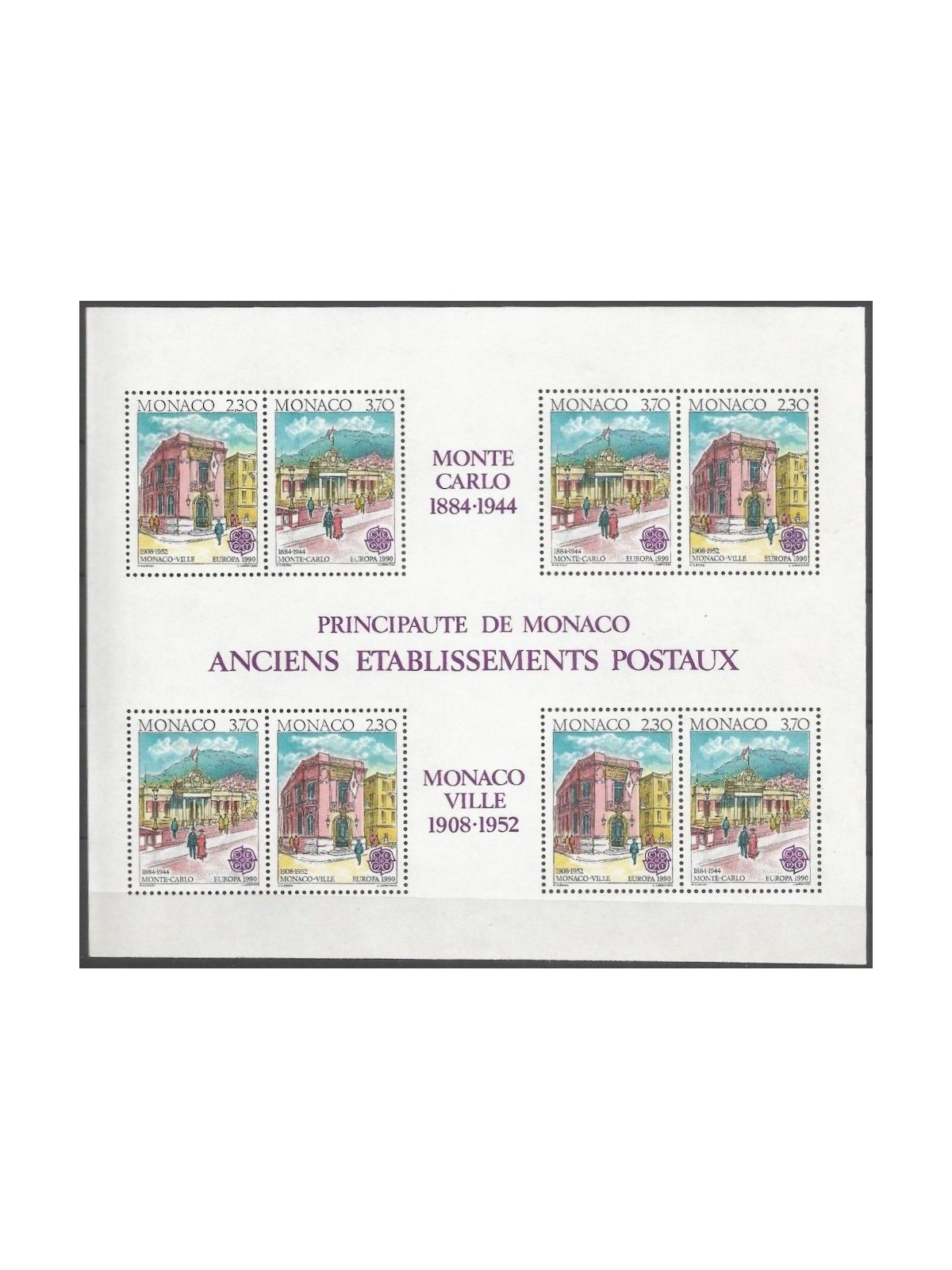 MONACO 1990 Europa BF MNH**