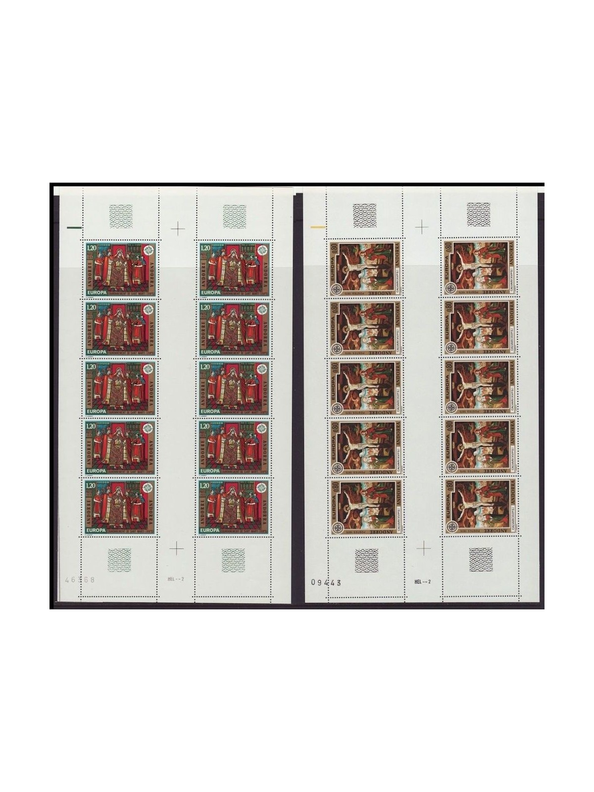 FRENCH ANDORRA 1975 Europe 2 m/s MNH**
