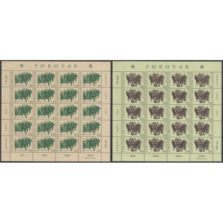 FAEROER 1981 Europa 2 MF MNH**