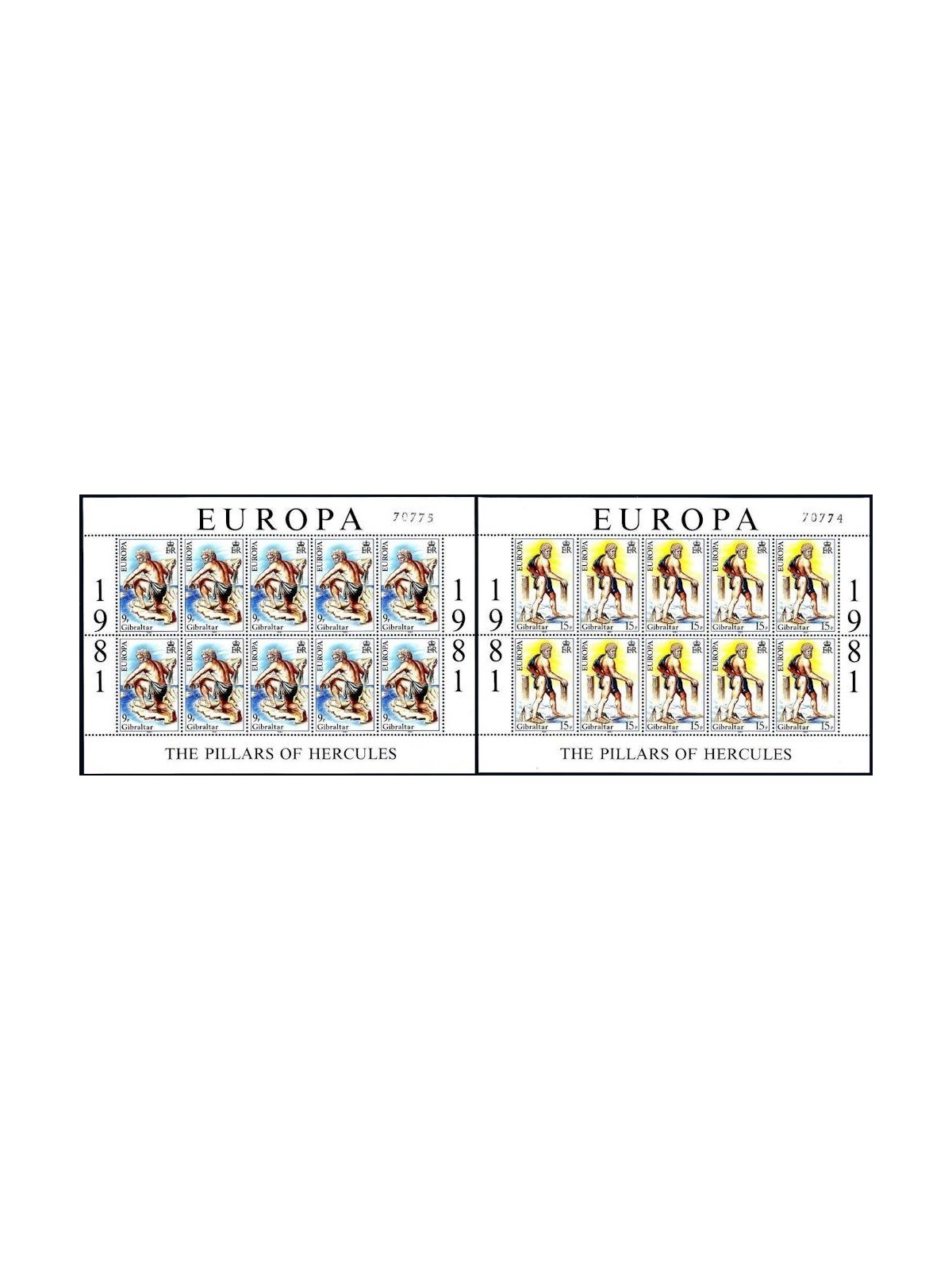 GIBILTERRA 1981 Europa 2 MF MNH**