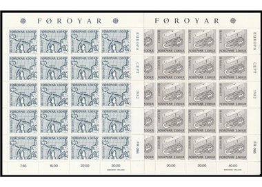 FAROERS 1982 Europe 2 m/s MNH**