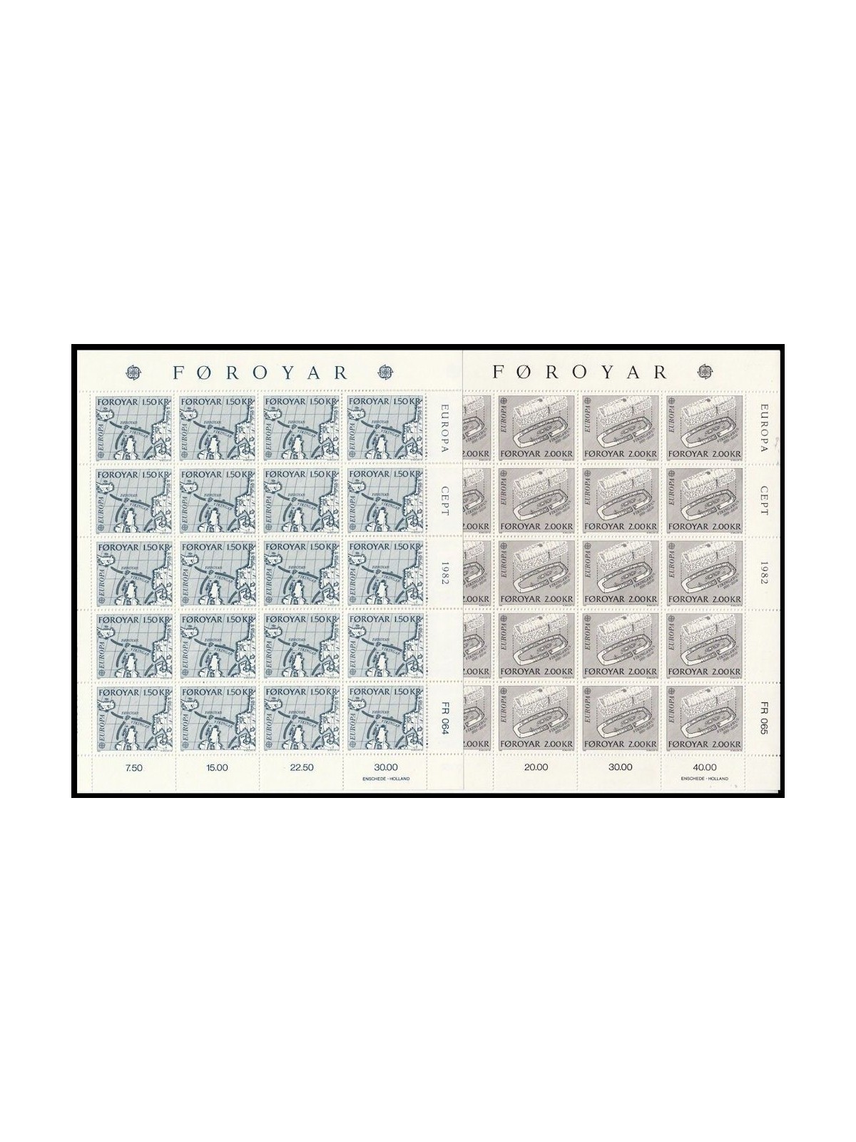FAEROER 1982 Europa 2 MF MNH**