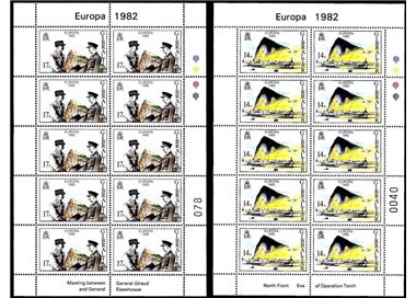 GIBRALTAR 1982 Europe 2 m/s MNH**