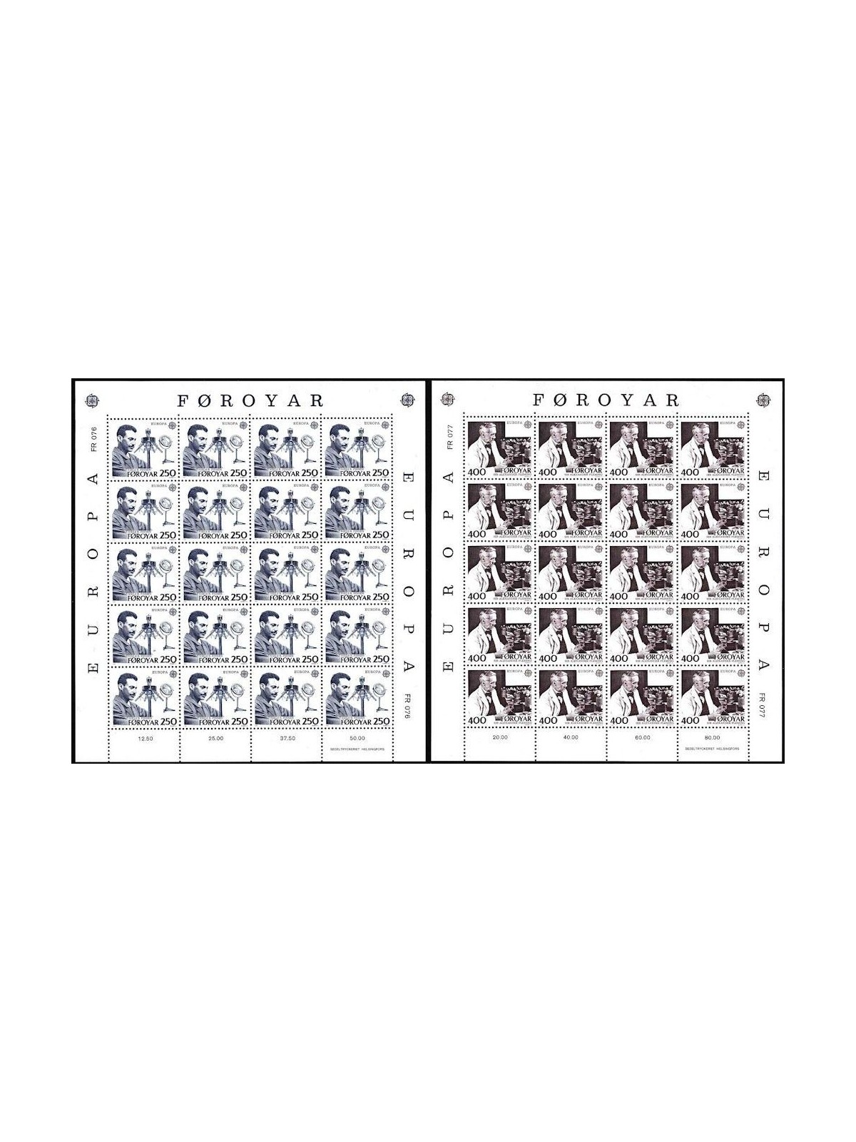 FAEROER 1983 Europa 2 MF MNH**