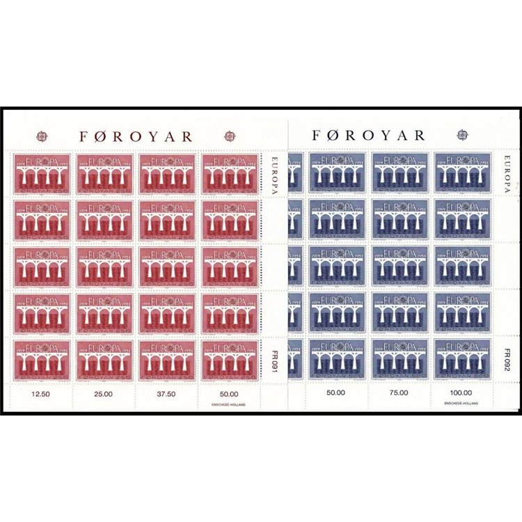 FAEROER 1984 Europa 2 MF MNH**