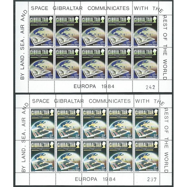 GIBILTERRA 1984 Europa 2 MF MNH**