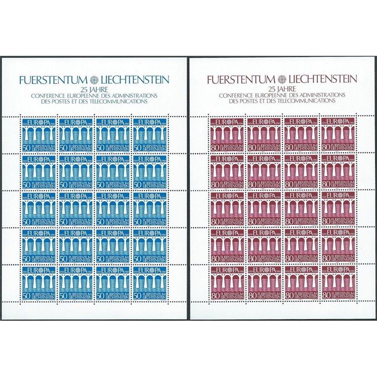 LIECHTENSTEIN 1984 Europa 2 MF MNH**