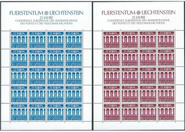 LIECHTENSTEIN 1984 Europa 2 MF MNH**