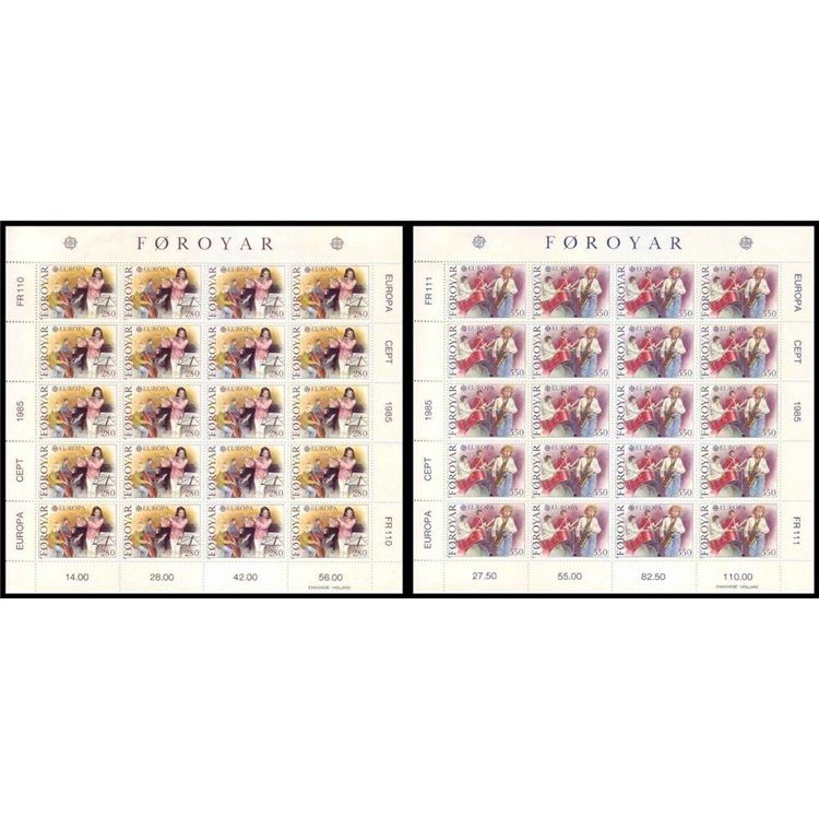 FAROERS 1985 Europe 2 m/s MNH**