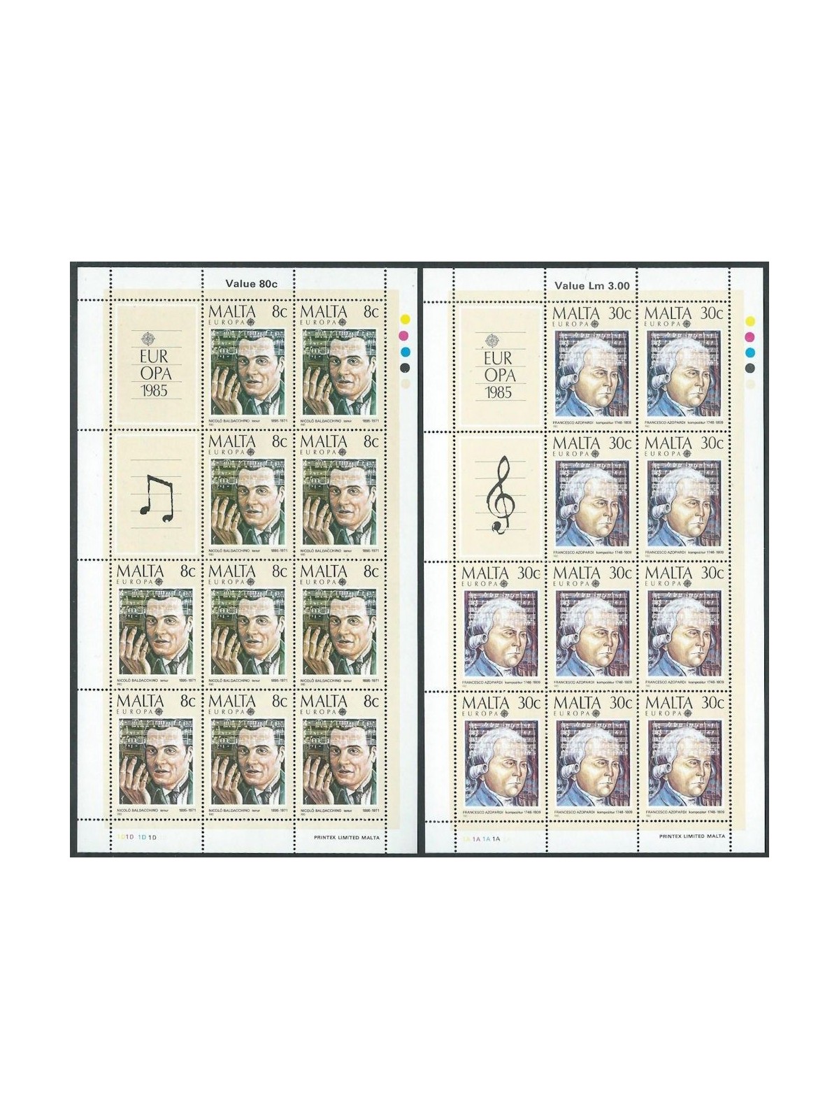MALTA 1985 Europe 2 m/s MNH**
