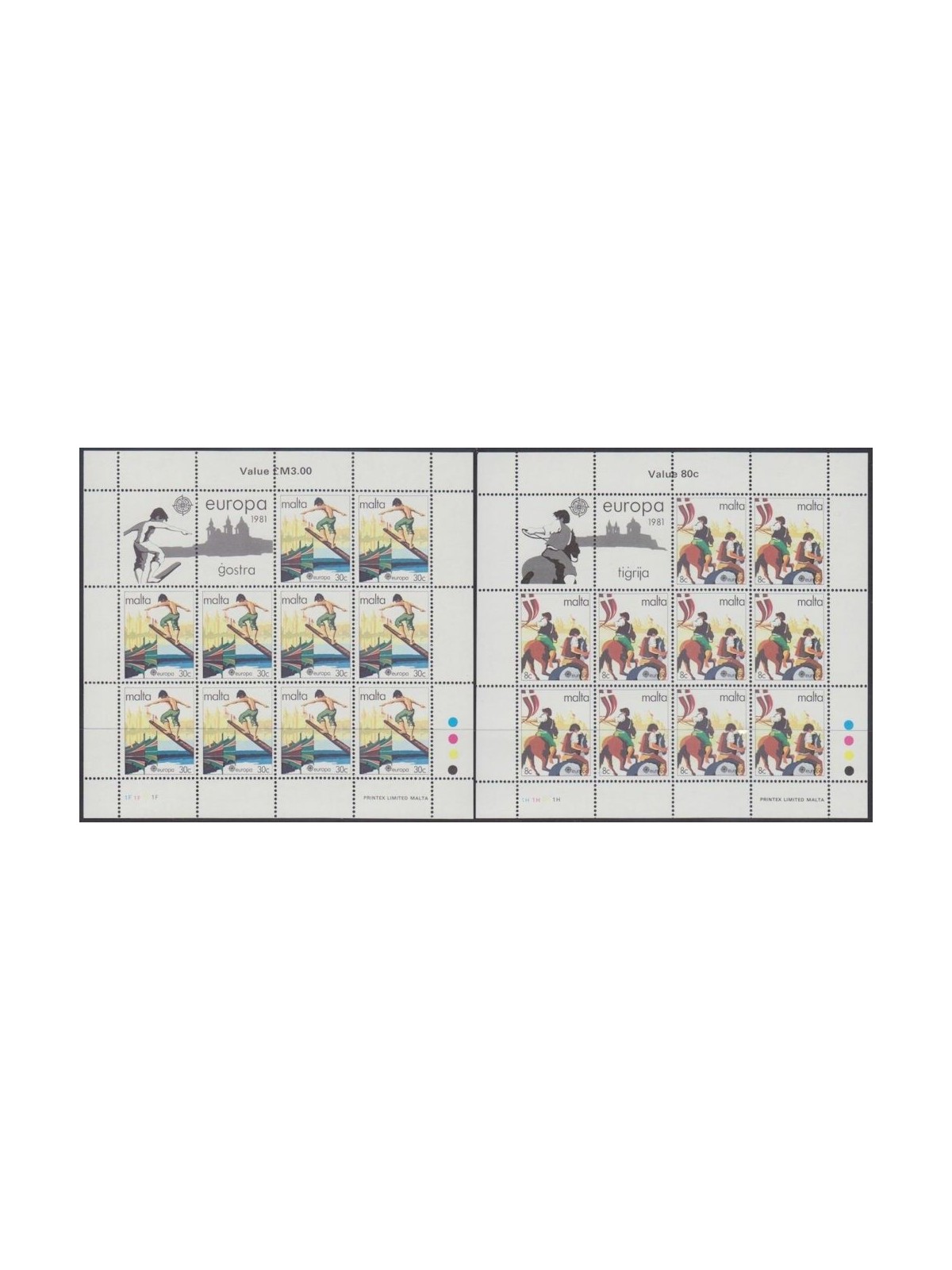 MALTA 1981 Europa 2 MF MNH**