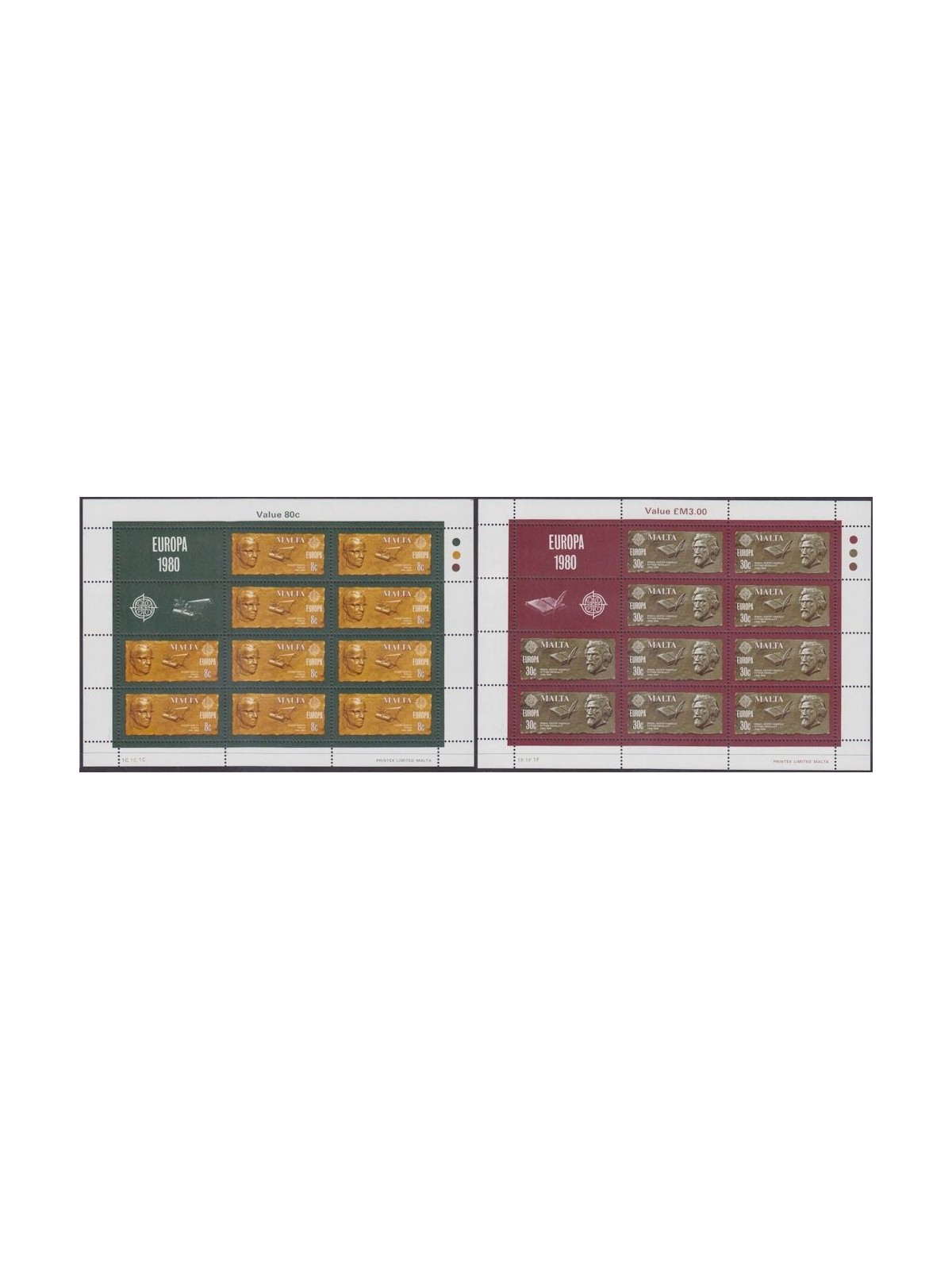 MALTA 1980 Europe 2 m/s MNH**