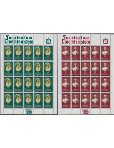 LIECHTENSTEIN 1980 Europe 2 m/s MNH**