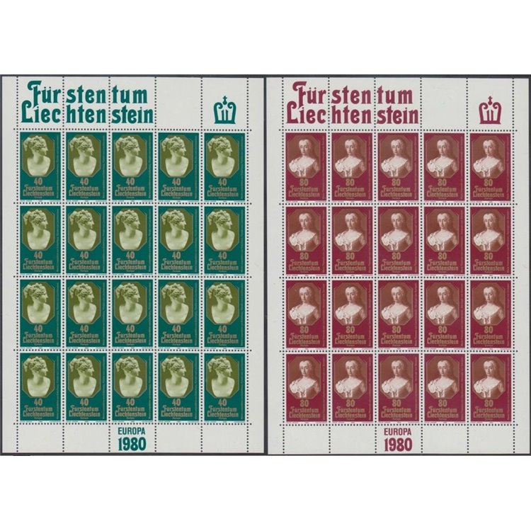 LIECHTENSTEIN 1980 Europa 2 MF MNH**