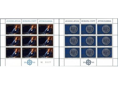 YUGOSLAVIA 1980 Europe 2 m/s MNH**