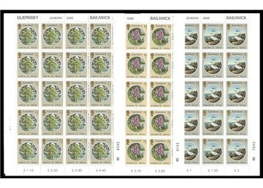 GUERNSEY 1986 Europa 3 MF MNH**